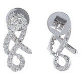 Double Infinity Loop Diamond Earrings