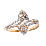 Fire and Water Diamond Ring