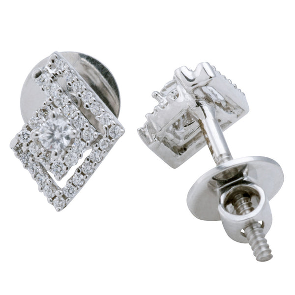 Nested Diamond Stud Earrings