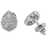 Pear Shaped Stud Earrings