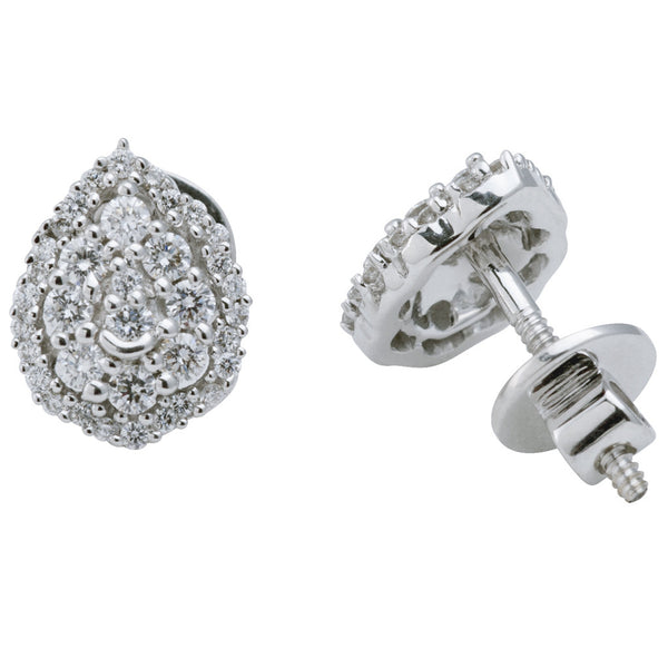 Pear Shaped Stud Earrings