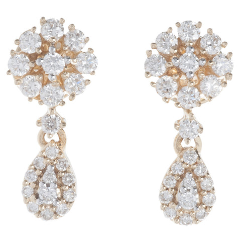 Star Burst Hanging Earrings