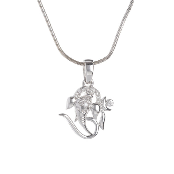 Aum Ganesh Diamond Pendant