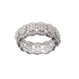 Broad Curve Diamond Ring