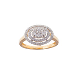 Halo Triband Diamond Ring