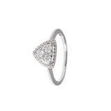 Halo Tristar Diamond Ring