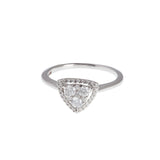 Halo Tristar Diamond Ring
