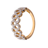 Horseshoe Band Diamond Ring