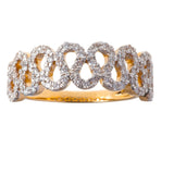 Horseshoe Band Diamond Ring