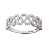 Horseshoe Band Diamond Ring