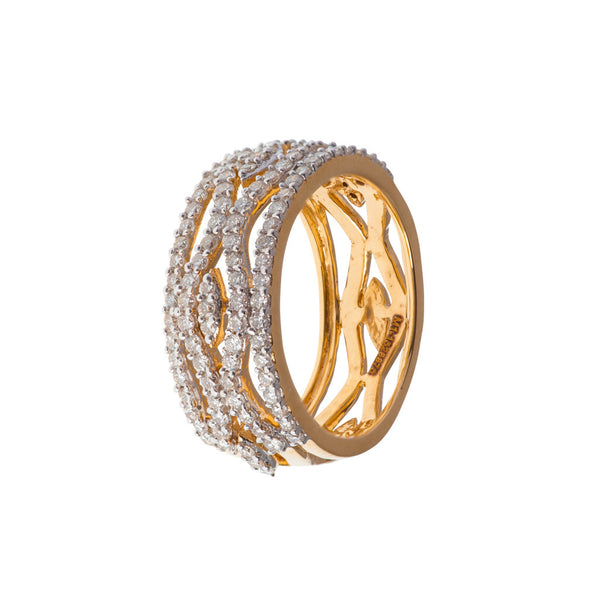 Infinity Wave Diamond Ring