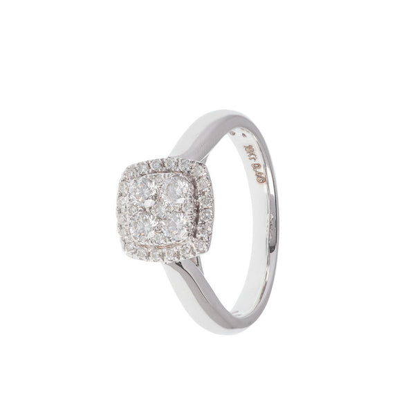 Quartet Square Diamond Ring