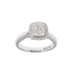Quartet Square Diamond Ring