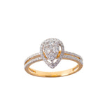Tear Drop Diamond Ring