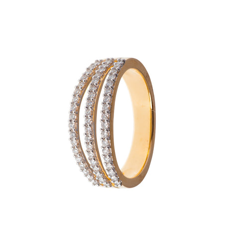 Tri-band Diamond Ring