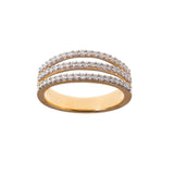 Tri-band Diamond Ring