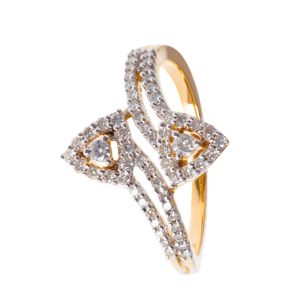 Fire and Water Diamond Ring