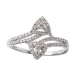 Fire and Water Diamond Ring