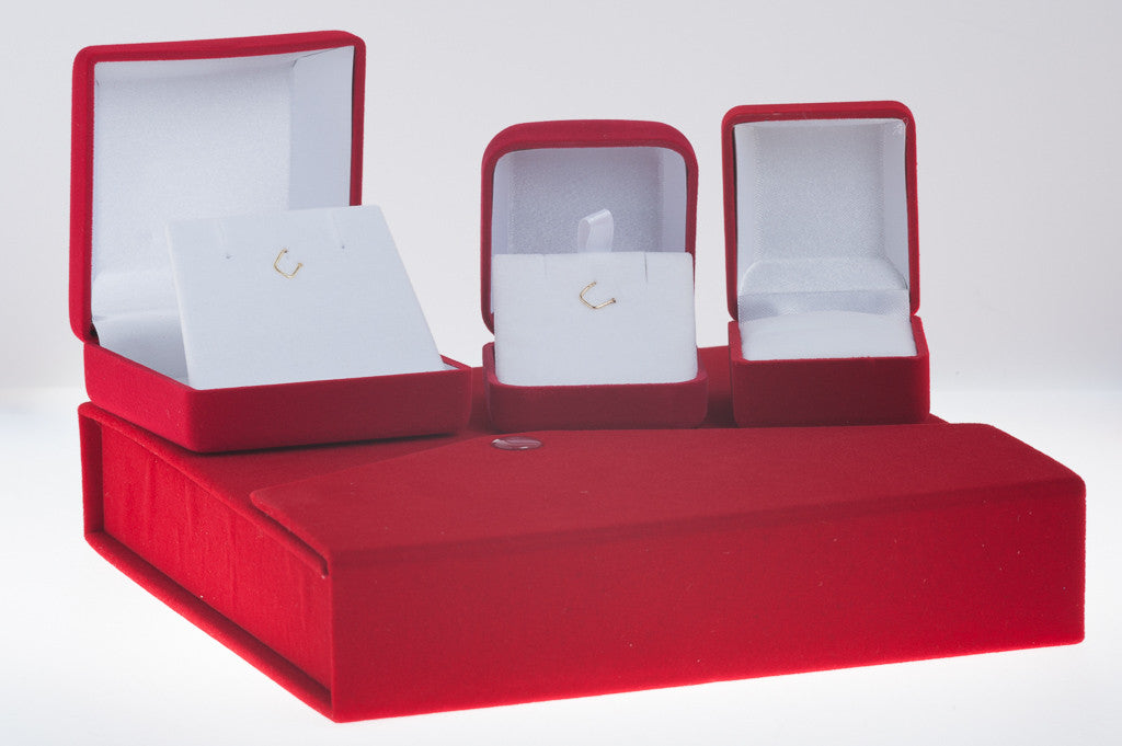 18K White Gold 0.26 Round Diamond (G-H Color, VVS-VS Clarity) Nested Diamond Stud Earrings