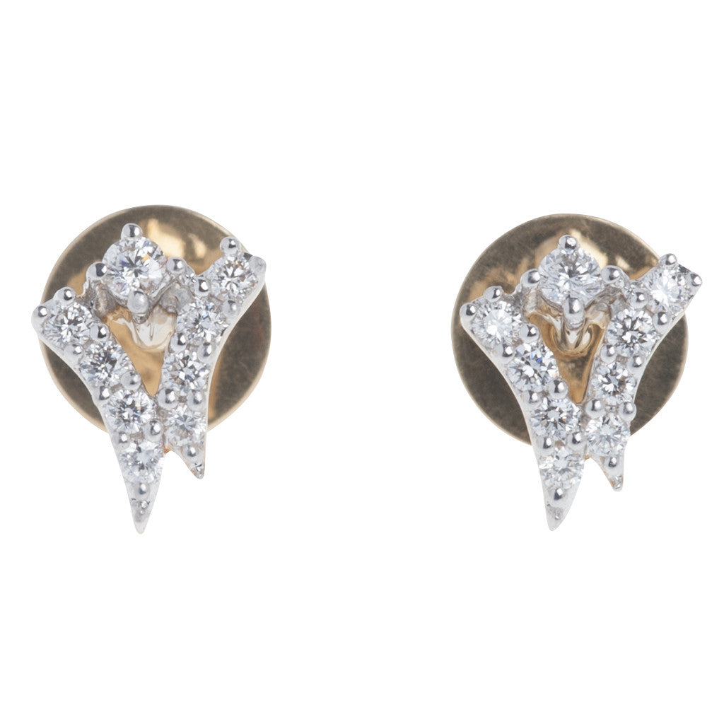 Victory Stud Diamond Earrings