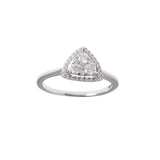Halo Tristar Diamond Ring